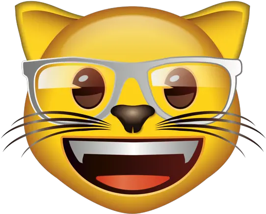 Emoji U2013 The Official Brand Cat Face Nerd Fitz 0 Icon Cat Eye Heart Png Nerd Emoji Png