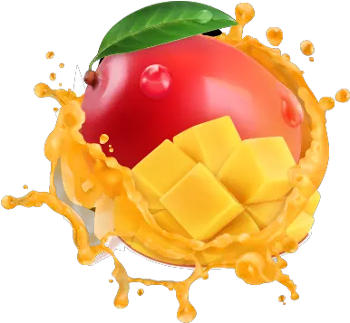 Download A Classic Non Dairy Flavor That Brings The Sweet Mango Juice Splash Png Mango Transparent Background
