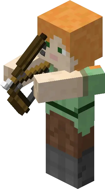 Filealex Aiming With Bowpng Minecraft Wiki Lumber Bow Png