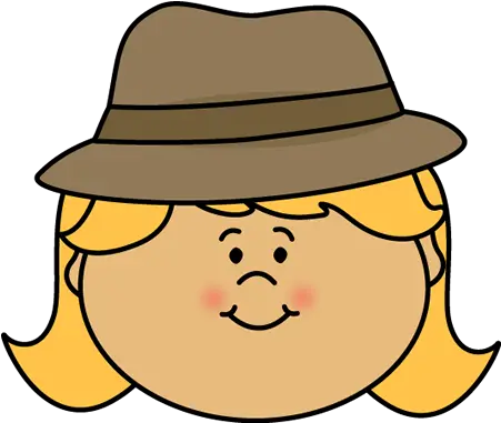 Detective Girl Face Clip Art Girl With Hat Clip Art Detective Hat And Magnifying Glass Png Girl Face Png
