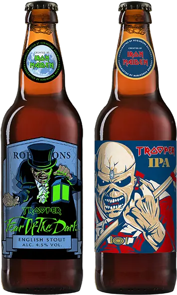 Iron Maiden Unveils Two New Beers Iron Maiden Fear Of The Dark Beer Png Iron Maiden Png