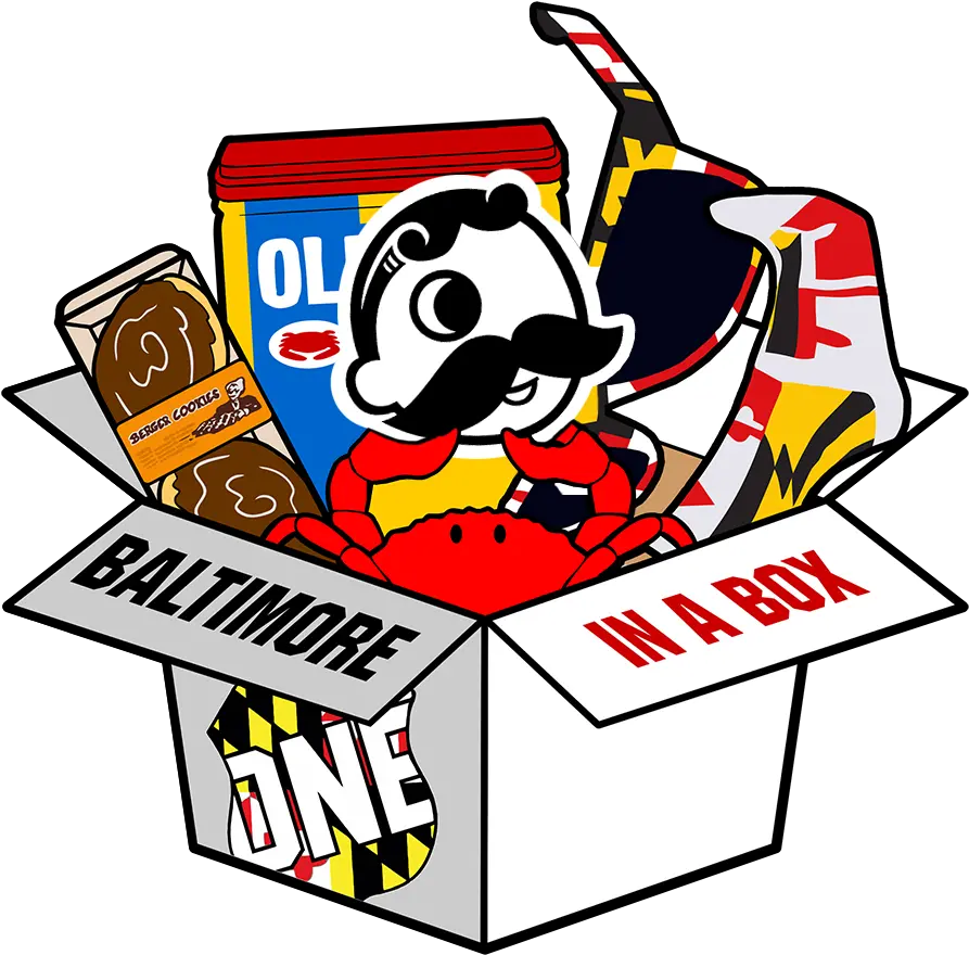 Route One Apparel Baltimore Box U2014 In A Food Package Logo Png Box Png