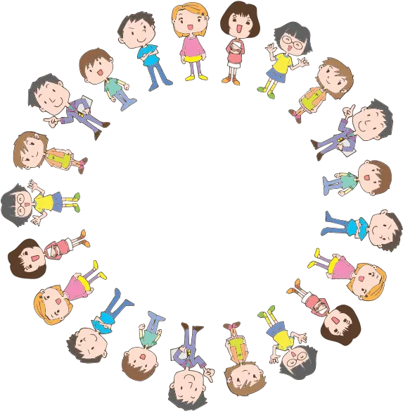 Kids In Circle Vector Image Kids Circle Png Circle Vector Png