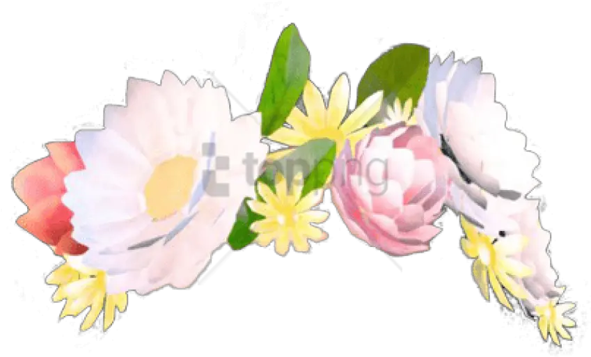 Download Free Png Emoji De Los Monitos Image With Corona De Flores Filtro De Snapchat Flower Emoji Png