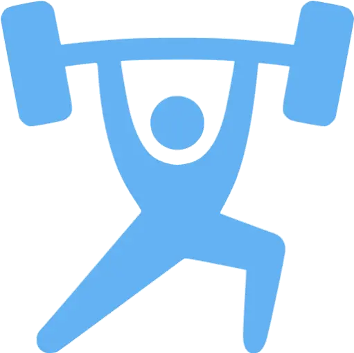 Tropical Blue Weightlift Icon Free Tropical Blue Weight Icons Png Strength Training Icon