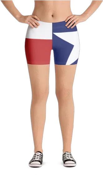 Texas Flag Spandex Shorts U2013 Swagger Leggings Png Texas Flag Png