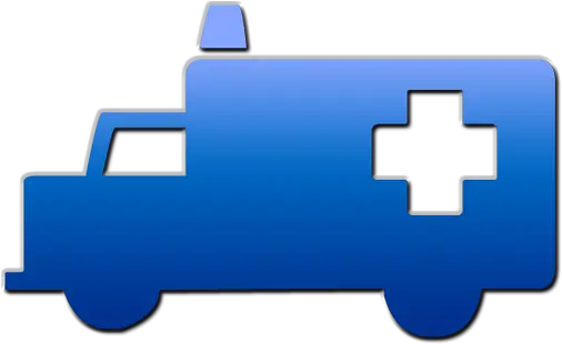 Download Image Of Ambulance 6 Blue Gradient Symbol Clipart Png Icon