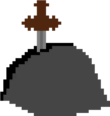 Sword In Stone Pixel Art Maker Pixel Sword In Stone Png Sword Silhouette Png