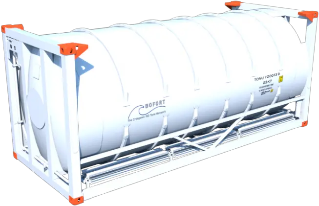 Bofort Offers Rental Services For 20 Ft Cryogenic Iso Tank 20ft Adr Tank Container Vacuum Png Tank Transparent Background