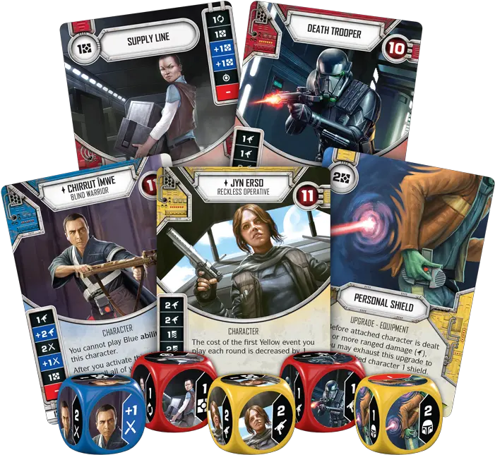 The Next Star Wars Destiny Expansion Adds Rogue One Heroes Star Wars Destiny Spirit Of Rebellion Png Emperor Palpatine Png