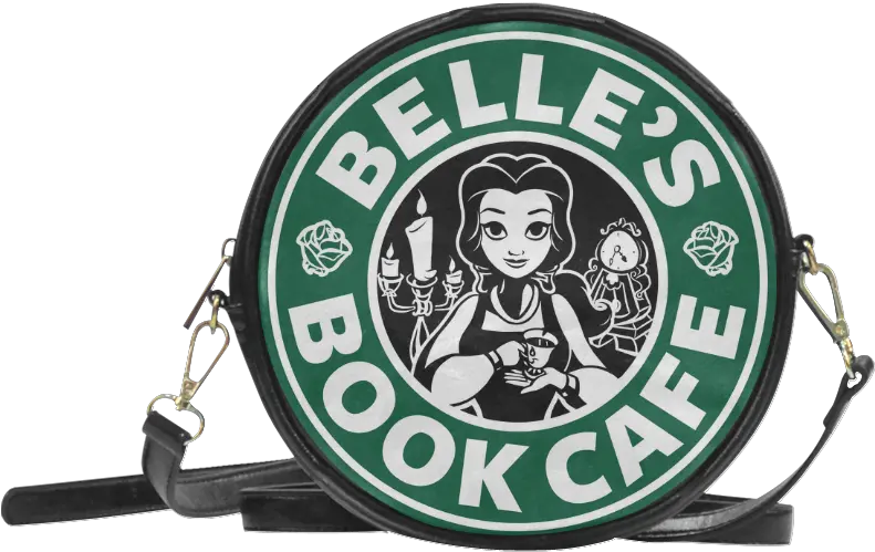 Book Cafe Round Messenger Bag Model 1647 Disney Starbucks Png Starbucks Logo Clipart