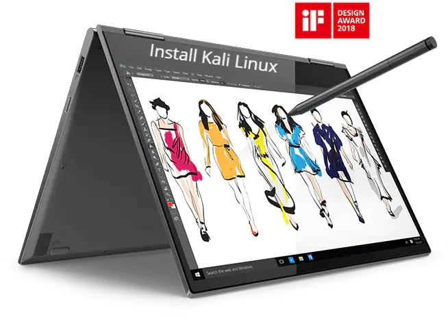 How To Install Kali Linux Harga Lenovo Yoga 730 Png Kali Linux Logo Png