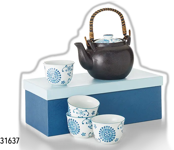 31637 Tea Set Riku Porcelain With Giftbox Tea Sets Japanse Thee Set Png Tea Set Png