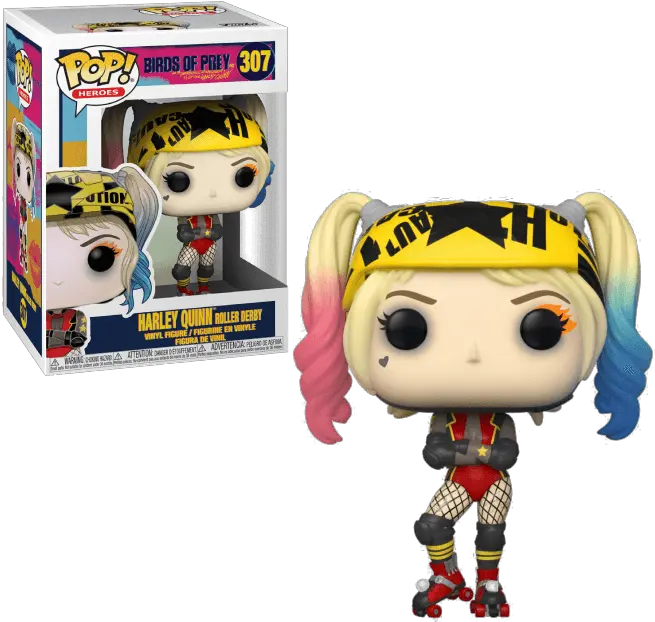 Pop Heroes Birds Of Prey 307 Harley Quinn Roller Derby Harley Quinn Roller Derby Pop Png Harley Quinn Transparent