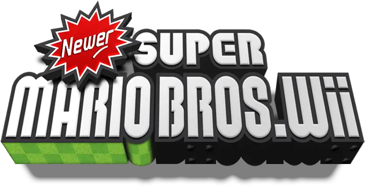 Newer Super Mario Bros New Super Mario Bros Wii Png Super Mario Brothers Logo
