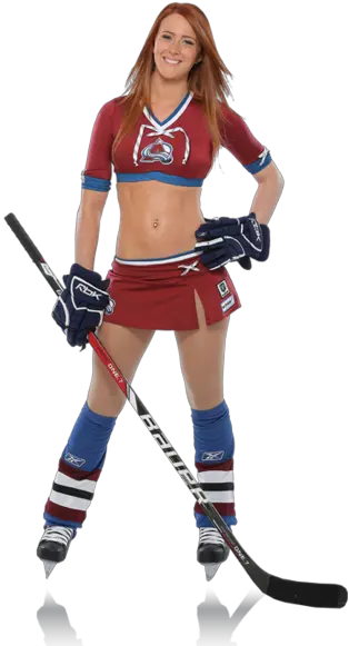 Hockey Cheerleader Colorado Avalanche Ice Girls Roster Png Cheerleader Png