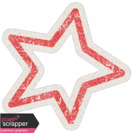 Lil Monster Red Star Outline Sticker Graphic By Sheila Reid Emblem Png Star Sticker Png