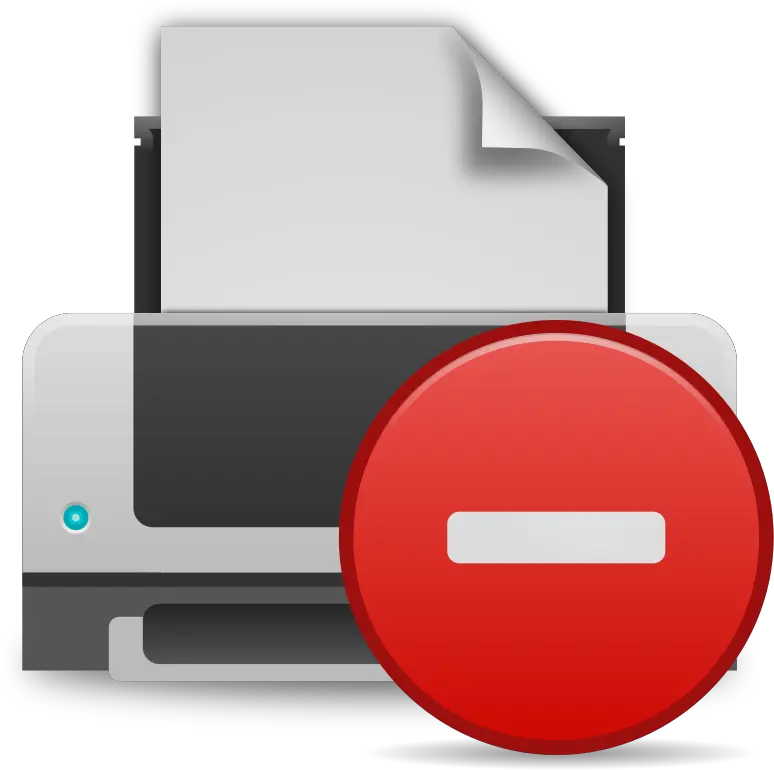 Printer Error Icon Openclipart Png Error Icon Transparent