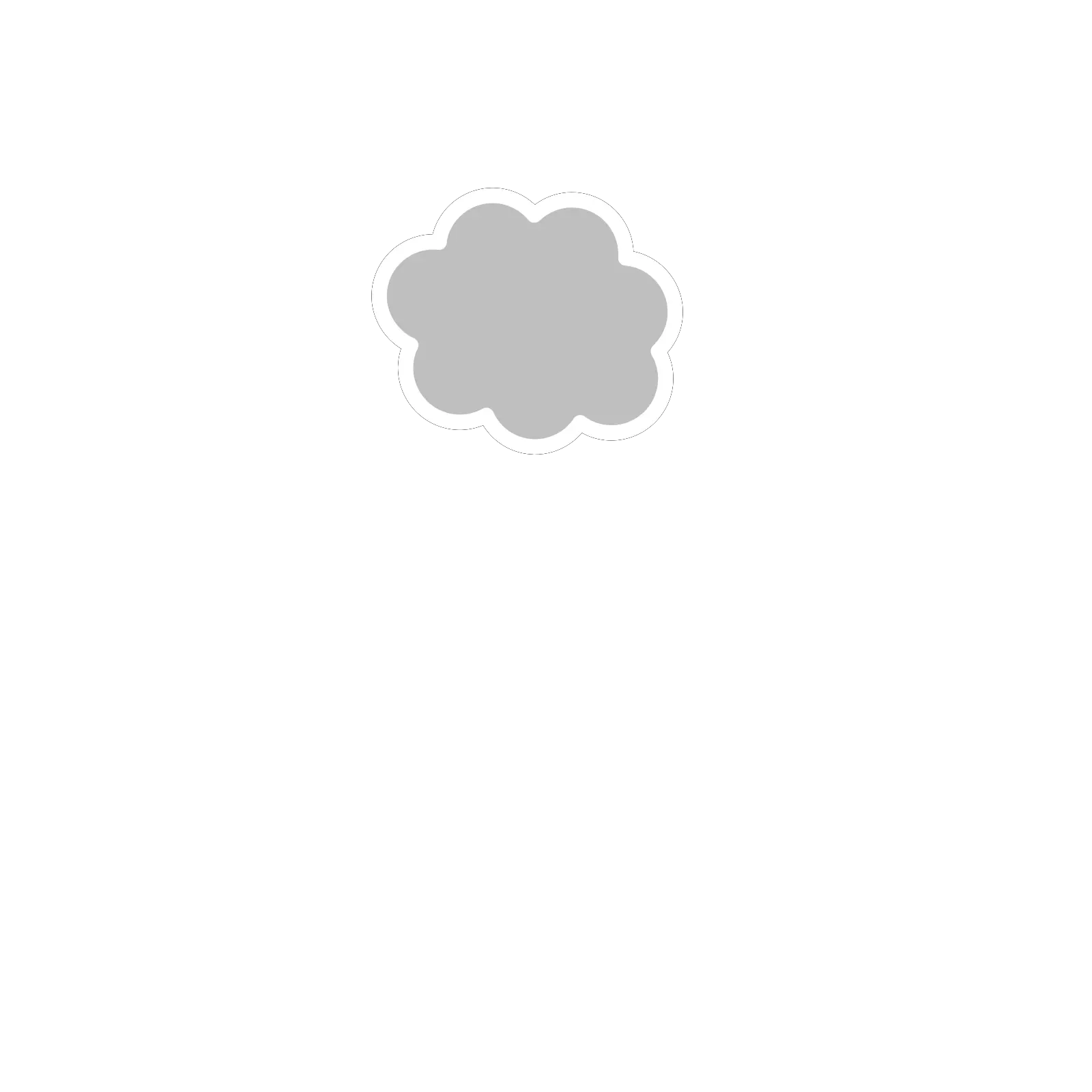 Download How To Set Use Cloud Icon White Border Clipart Png White Outline Cloud Icon White Border Png