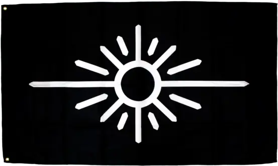 Black Flag W White Sun Logo Petit Biscuit Online Store Climate Neutral Logo White Png W Logo