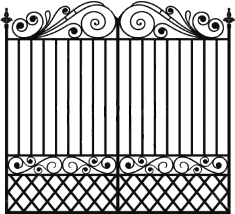 Wrought Iron Fence Cancel De Herreria Full Size Png Grill Fabrication Iron Png