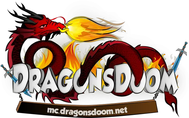Dragons Doom Minecraft Server Graphic Design Png Doom Logo