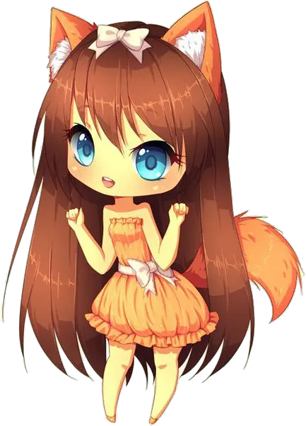 Anime Girl Png Kawaii Chibi Fox Girl Anime Head Png