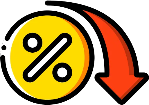 Discounts Icon Down Arrow Marketing Png Sales