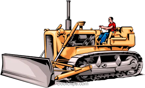 Man Driving Bulldozer Royalty Free Vector Clip Art Clip Art Png Bulldozer Png