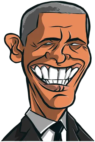 Transparent Png Svg Vector File Cartoon Obama Transparent