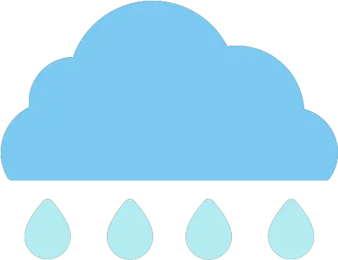 Rain Weather Free Icon Of Flat Horizontal Png Storm Icon Blue Rain