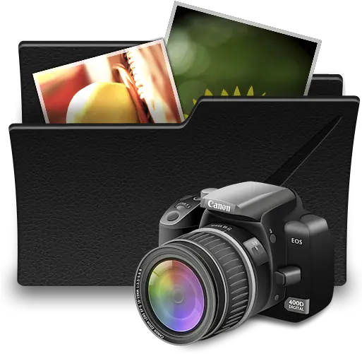Folder Photo Icon Black Folder Leather Icons Softiconscom Folder Icon Png Photography Icon Png