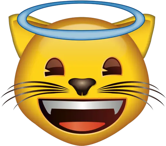 Emoji U2013 The Official Brand Cat Face Angel Fitz 0 Cat Sob Emoji Png Angel Emoji Png