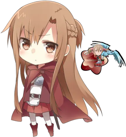 Sword Art Chibi Photo 33812611 Fanpop Chibi Asuna Png Kirito Icon