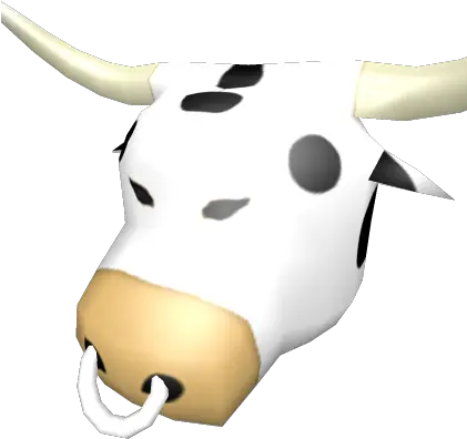 Opened Gift Of The Cow Bell Head Roblox Dairy Cow Png Cow Head Png