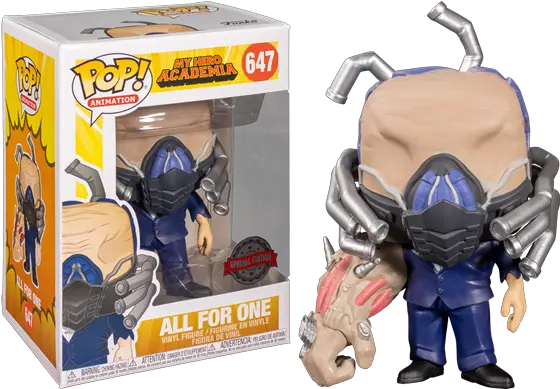My Hero Academia All For One Pop All For One Charged Funko Pop Png My Hero Academia Logo Png