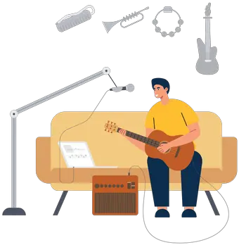Acoustic Guitar Icon Download In Line Style Guitarist Png Guitar Tuner Icon