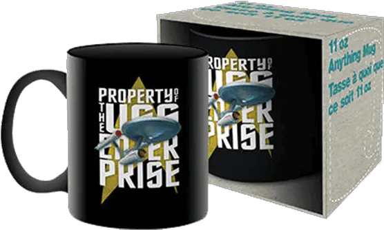 Download Property Of Uss Enterprise Mug Star Trek Mug Png Star Trek Enterprise Png