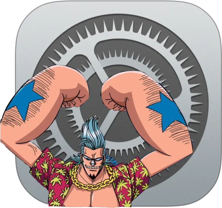 Franky Settings App Icon One Piece Wallpaper Iphone Apple Transparent Ios Settings Icon Png One Piece Icon