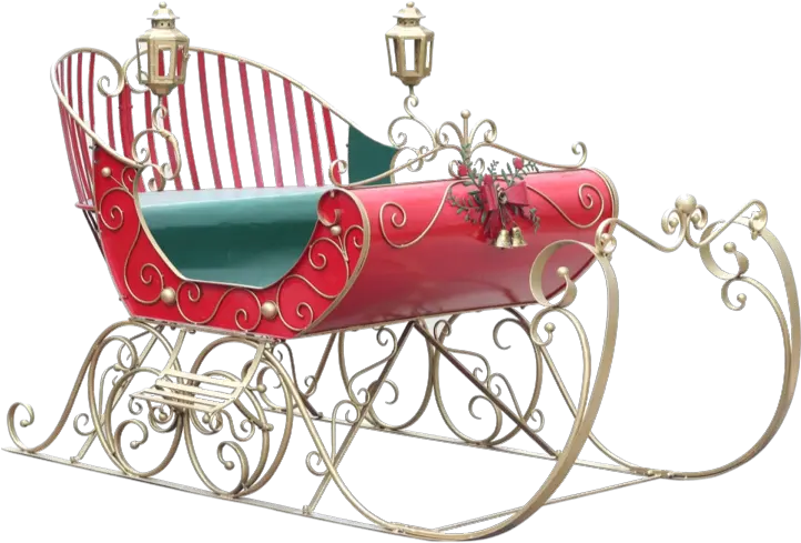 Download Victorian Santa Sleigh Hd Png Uokplrs Life Size Large Santa Sleigh Santa Sleigh Transparent Background