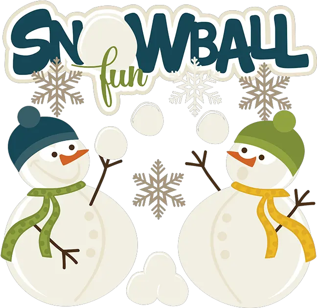 Snowball Fun Svg Snow Files For Scrapbooking Winter Snowman Snowball Fight Clipart Free Png Snowball Png