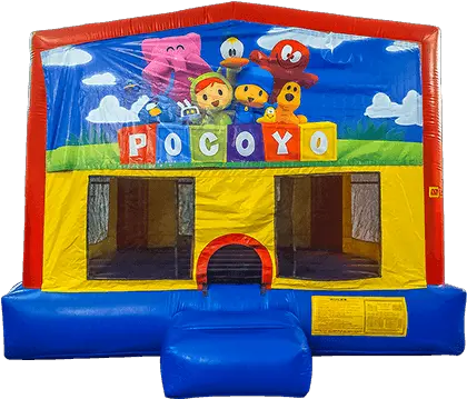 Pocoyo Bounce House Rental New York Clownscom Inflatable Png Pocoyo Png