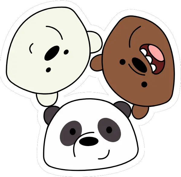We Bare Bears Sticker Pack Sticker Mania We Bare Bears Face Png Angry Bear Icon