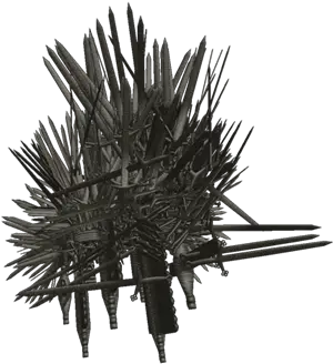 Iron Throne From Books Spiked Png Iron Throne Png
