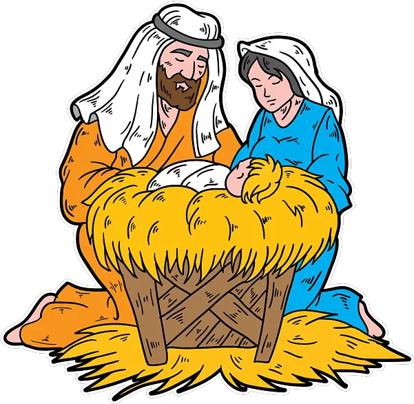 Christmas Xmas Jesus Mary Joseph Christ Holiday Gift T Shirt Sharing Png Mary And Joseph Icon