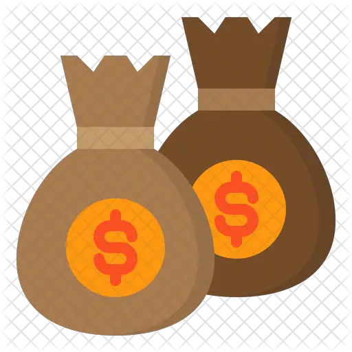 Money Bags Icon Of Flat Style Illustration Png Money Bags Png