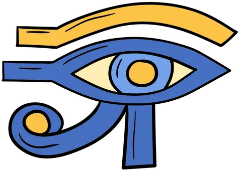 Hand Drawn Eye Of Horus Dot Png Eye Of Horus Png