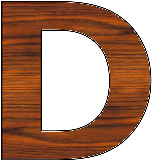 Letter Wood Alphabet Letter D Wood Transparent Png D Png