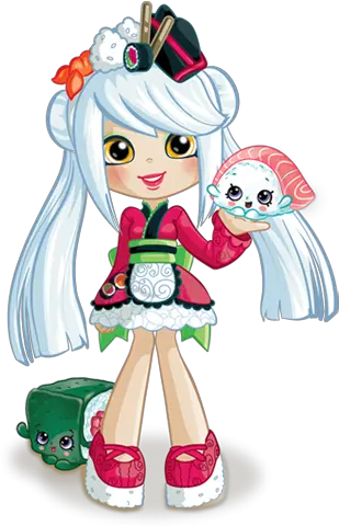 Sara Sushi Shopkins Doll Picture Shopkins Shoppies Sara Sushi Png Shopkins Png Images