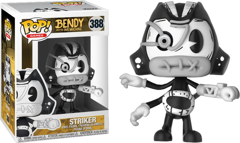 Bendy And The Ink Machine Striker Pop Vinyl Figure Bendy And The Ink Machine Funko Pop Png Bendy And The Ink Machine Png